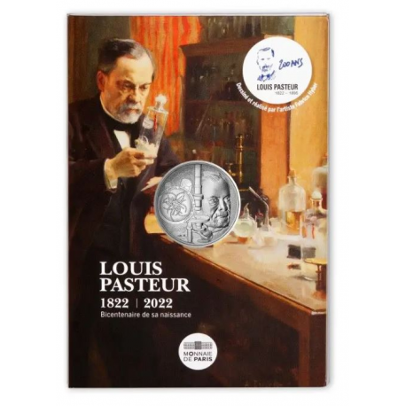 Frankrijk 10 euro 2022 200 verj. Louis Pasteur in Coincard