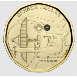 1 Rol Canada 1 Dollar Alexander Graham Bell  UNC 2022
