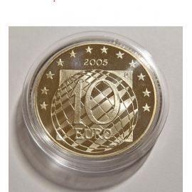Italië 10 euro 2005 60 jr vrede & vrijheid in Europa Zilver Proof