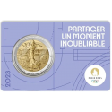 Frankrijk 2 euro 2023 OS 2024 coincard ( willekeurige kleur )