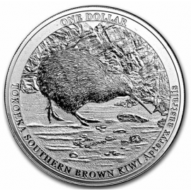 Nieuw-Zeeland 1$ Kiwi 2023 1oz "Specimen" Zilver BU coincard