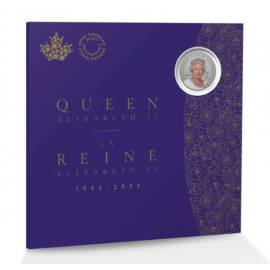 Canada 5 Dollar 2022 Portret van koningin Elizabeth II Zilver Proof 