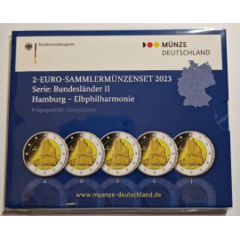 Duitsland 2 Euro Hamburg  2023 Proof set