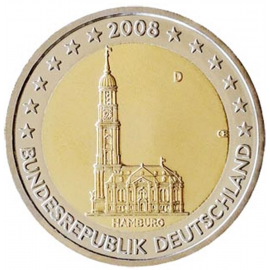 Duitsland 2 euro 2008 Hamburg