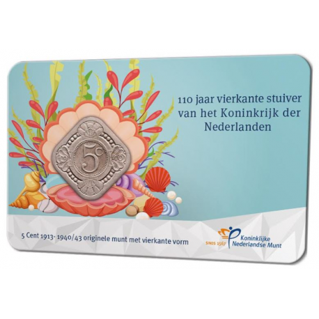 *Nederland 2023 - 110 jaar vierkante stuiver in coincard