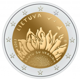Litouwen 2 Euro  2023 Oekraïne UNC