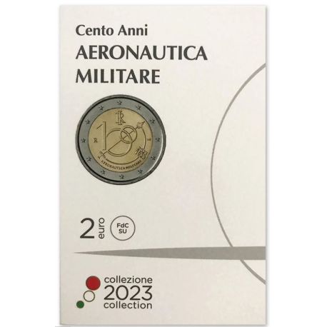 *Italië 2 Euro Luchtmacht 2023 Coincard