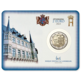 Luxemburg 2 euro 2023 175 jr Grondwet & Parlement Coincard