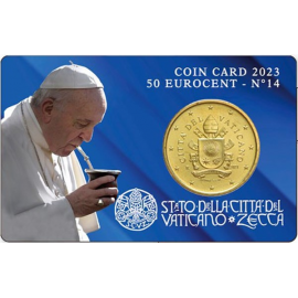 Vaticaan 50 Cent 2023  BU Coincard nr 14