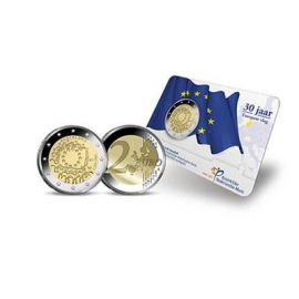2 euro 30 jaar Europese vlag BU-kwaliteit in coincard