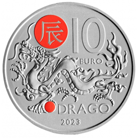 San Marino 10 euro 2023 Chinese kalender Draak