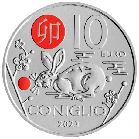 San Marino 10 euro 2023 Chinese kalender Konijn