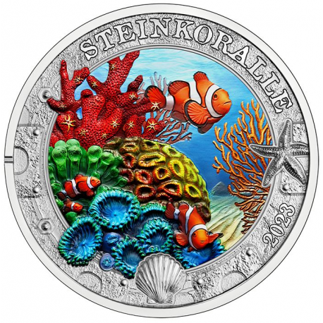 Oostenrijk 3 euro 2023 Steenachtig koraal