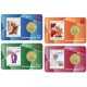 Serie Coincards 50 Cent Vaticaan 2023 nr 44 t/m 47 m/postzegel