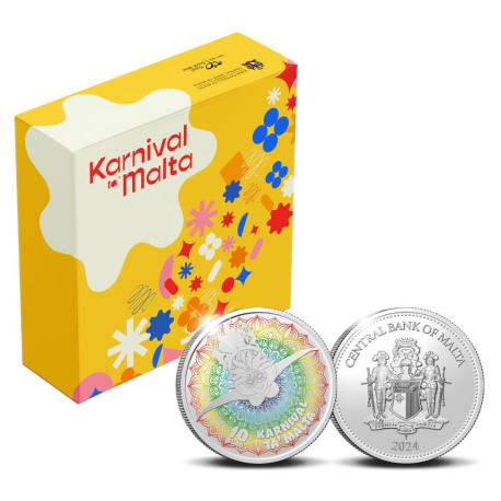 *Malta 10 euro 2023 ‘Malta Carnaval’ Zilver Prooflike  