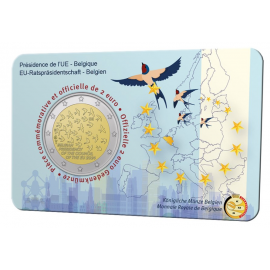 *België 2 euro 2024 EU voorzitterschap coincard FR-DU