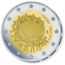 Spanje 2 euro 2015 'Europese Vlag'  