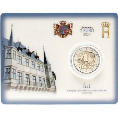 Luxemburg 2 euro 2024 Groothertog Willem II  Coincard