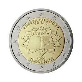 Slovenië 2 Euro 2007 "Verdrag van Rome"