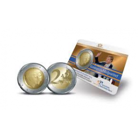 2 euro Koningsdubbelportret 2014 BU kwaliteit in coincard