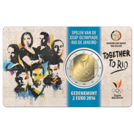 België 2 euro  2016  Olympische Spelen in Rio  Coincard Ned